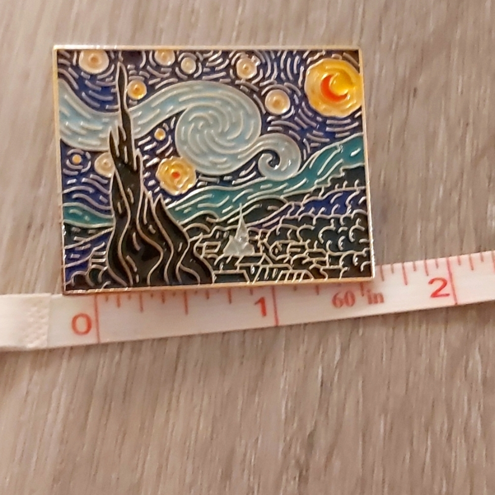 Starry Night enamel pin